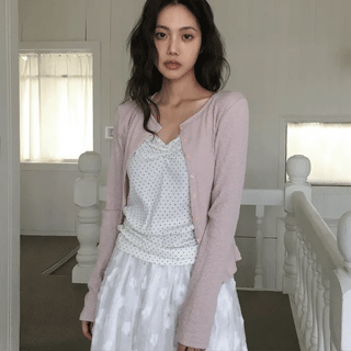 Brivin Slim Fit Round Ribbed Cardigan