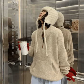 Floen Bocashi Half Zip Knit