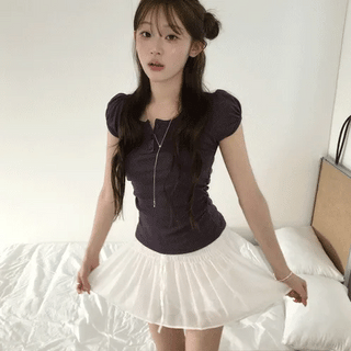 Lotz Puff Button T-shirt