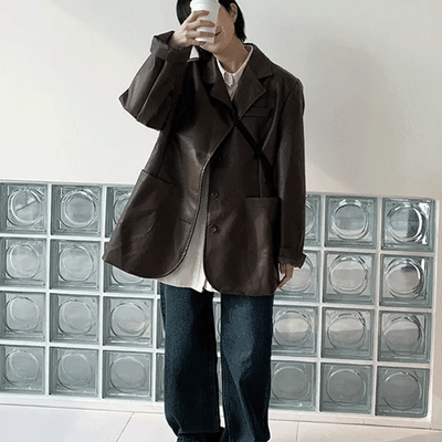 Tsuramo Leather Single Jacket