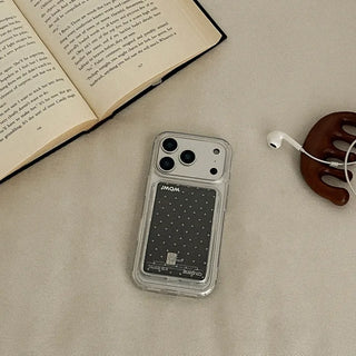 Minimal Dot MagSafe Clear Jelly Hard Phone Case for iPhone 17 Pro