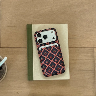 Vintage Cherry Pattern MagSafe Hard Phone Case for iPhone 17 Pro
