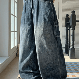 Kadeki Carpenter Wide Denim Pants