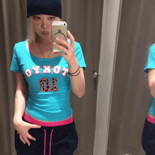 Blue flower stud off shoulder