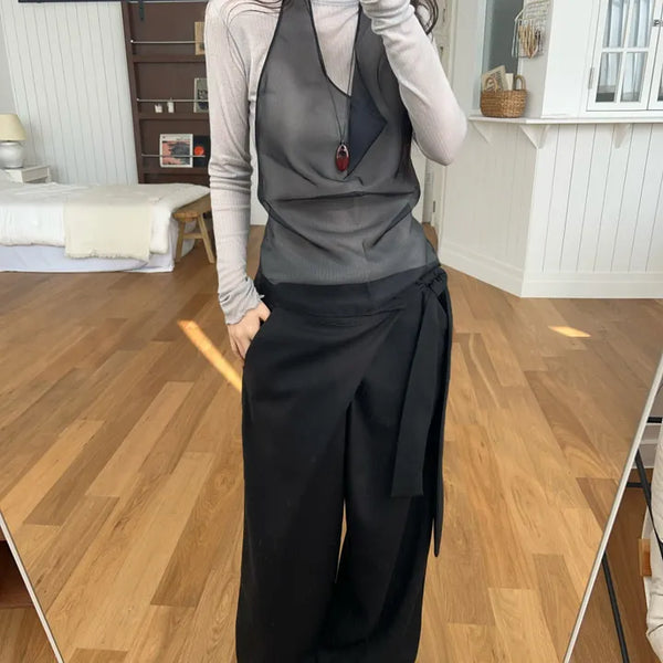 Seb Wide Wrap Slacks Pants