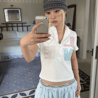 Pastel Rose V-Neck T-shirt