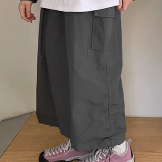 Womogu Cargo Shirred Long Skirt