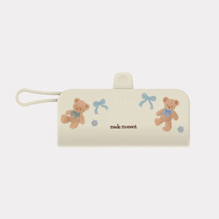Cocoa Teddy Docking Power Bank for iPhone and Galaxy Mini 5000mAh