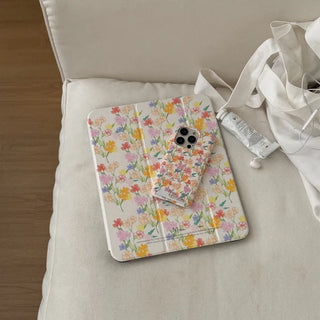 Blooming Aura iPad Pro Air 13 11 Clear Detachable Cover Case