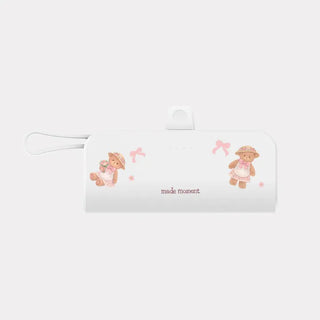 Blooming Teddy Docking Power Bank for iPhone and Galaxy Mini 5000mAh