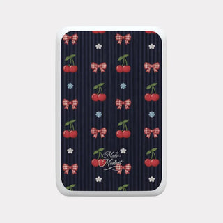 Cherry Cuddle Pattern MagSafe 500mAh Power Bank iPhone Wireless Charging