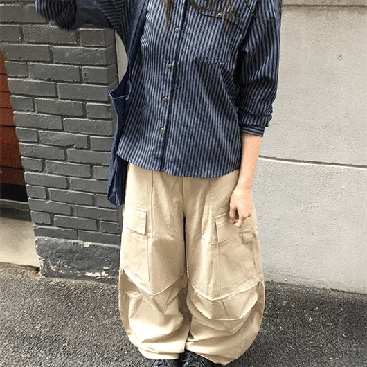 Roil Cotton Wide Cargo Pants