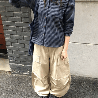 Roil Cotton Wide Cargo Pants