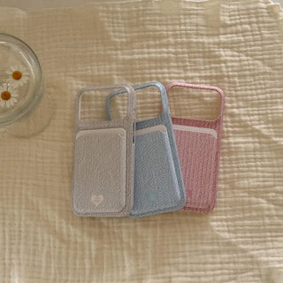 Daily Pastel MagSafe Card Slot Wallet Pocket Case