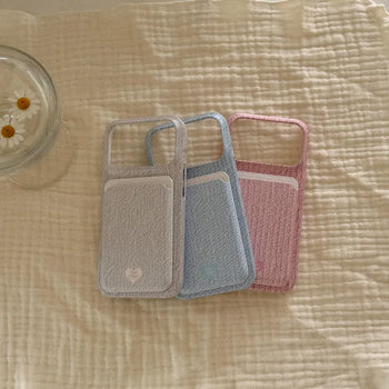 Daily Pastel MagSafe Card Slot Wallet Pocket Case