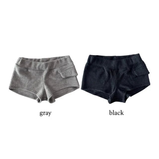snowflake knit shorts