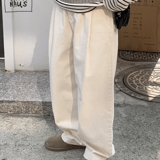 Hipau Cotton Pintuck Pants