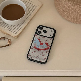 Rocking Horse iPhone 18 Pro Galaxy MagSafe Black Bumper Case