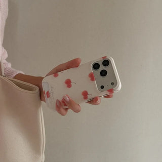 Hazy Cherry iPhone 17 Pro Card Holder Hard Case