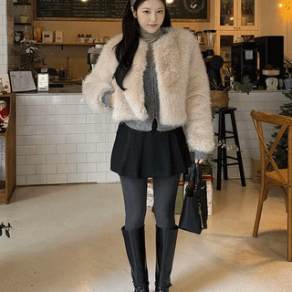 Bones Pleated Wool Shorts