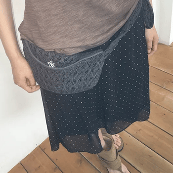 Must Dot Banding Midi Skirt