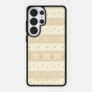 Ribbon Knit iPhone 18 Pro Galaxy Epoxy MagSafe Black Bumper Case