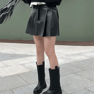 Leto Round Mid-calf Boots