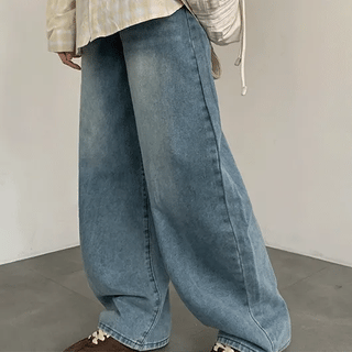 Bayani Washed Wide Denim Pants