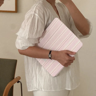 Cotton Stripe iPad Pro Air 13 11 Clear Separable Cover Case
