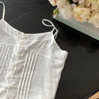 Merci Pintuck Lace Bustier