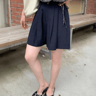 Ringo Back Elastic Cotton Bermuda Shorts