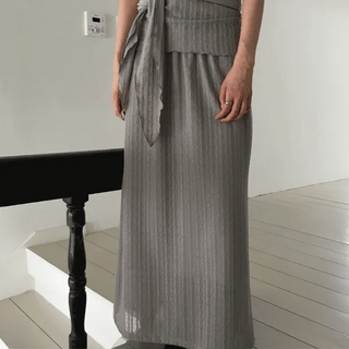 Flow Knit Long Skirt (3 colors)