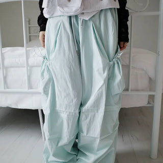 Pocket drawstring cargo pants