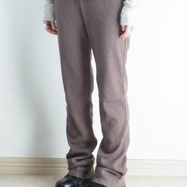 Soft knit bootcut leggings