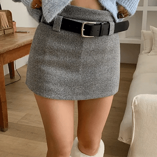 Maru Wool Mini Skirt