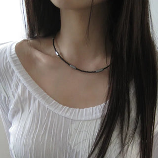 Peer Bead Choker Necklace