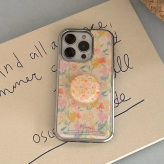 Blooming Aura iPhone 18 Pro MagSafe Silver Bumper Case