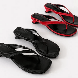 Canvas Wedge Mules