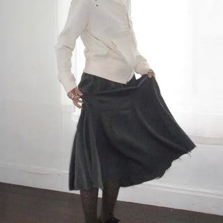 Vintage herringbone skirt