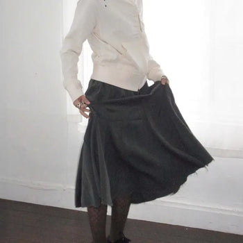 Vintage herringbone skirt