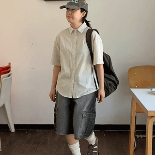 Moas Striped Short Sleeve Shirt