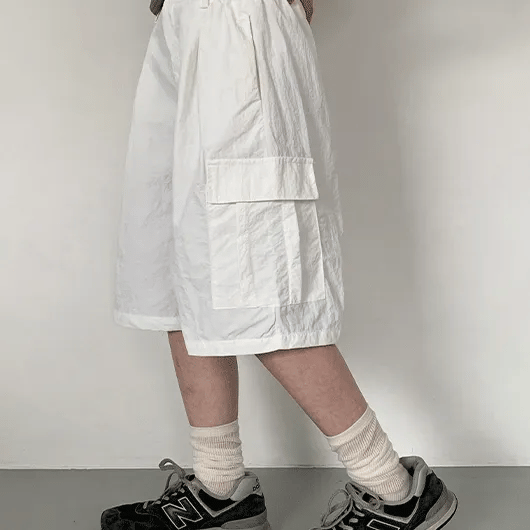 Qudori Summer Cargo Elastic Bermuda Pants