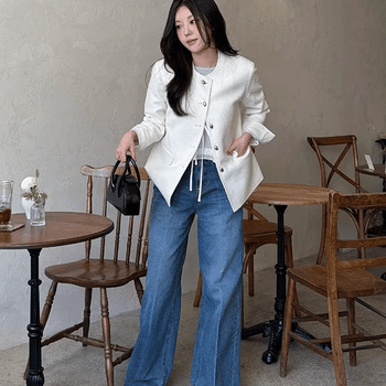 Melia silver tweed jacket
