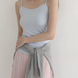 Deutsch Basic Daily Stretch Sleeveless Strappy Top