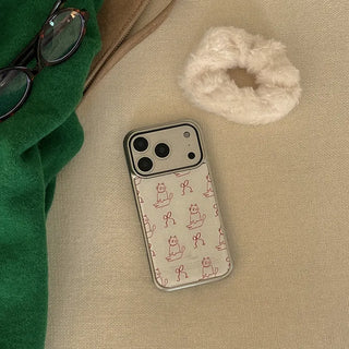 i like cat iPhone 18 Pro Galaxy Epoxy Silver Bumper Case