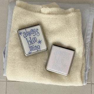 Always Blooming Galaxy Z-Flip Fold 8 Epoxy MagSafe Silver Bumper Case