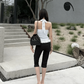 Chewing Layered Button Sleeveless Top