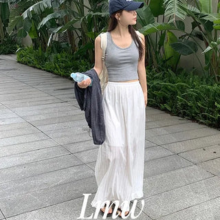 Frill Lace Maxi Long Skirt