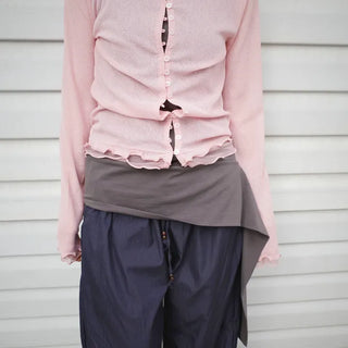 Wave see-through cardigan