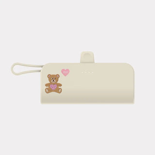 Love Teddy Stitch Docking Power Bank for iPhone and Galaxy Mini 5000mAh